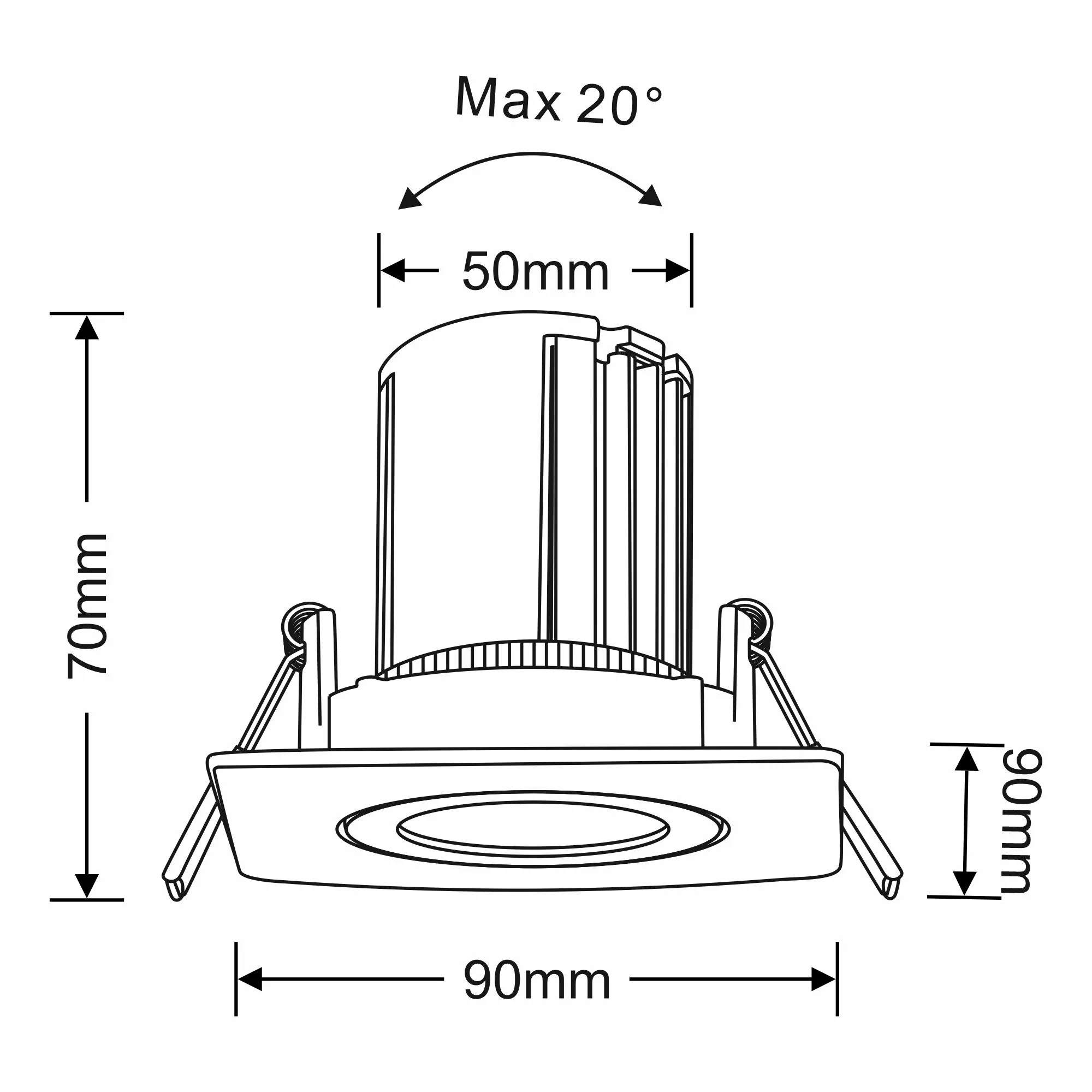 Bare S 9 Recessed Ceiling Luminaires Dlux Round Recess Ceiling